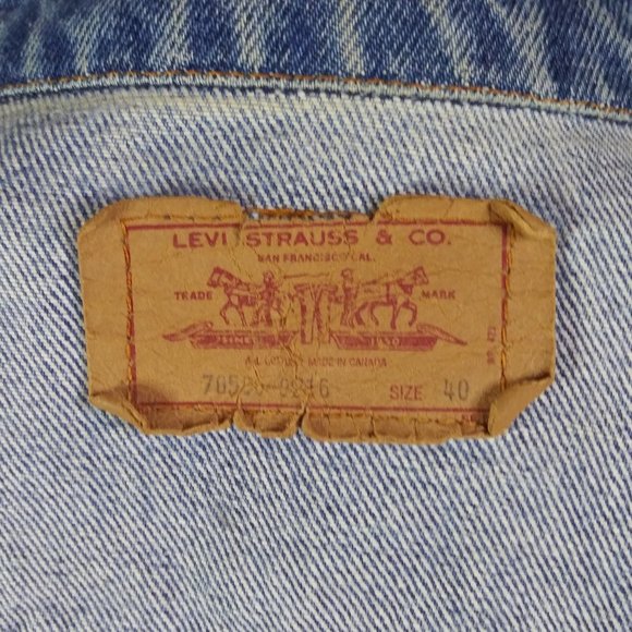 🎉🎉🎉 HP B192 Vintage Levi's Denim Trucker Jacket 40 🎉🎉🎉 - Picture 2 of 7